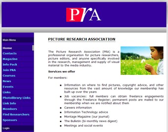PRA home page