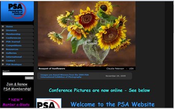 PSA home page
